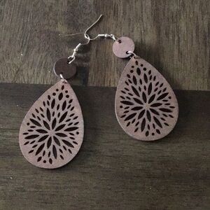 New wooden earrings